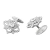 Buccellati OPERA HJ CUFFLINKS IN WHITE GOLD WITH DIAMONDS