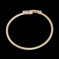 Buccellati OPERA TULLE AND WHITE GOLD BRACELET WITH RED ENAMEL BACKGROUND