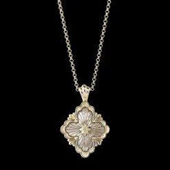 Buccellati OPERA TULLE GOLD PENDANT WITH MOTHER OF PEARL