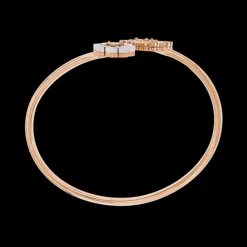 Buccellati OPERA TULLE PINK AND WHITE GOLD BRACELET WITH ONYX