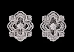 Buccellati OPERA TULLE WHITE GOLD PREMIUM EARRINGS WITH DIAMONDS