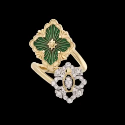 Buccellati OPERA TULLE YELLOW AND WHITE GOLD RING