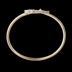 Buccellati OPERA TULLE YELLOW AND WHITE GOLD SET BRACELET WITH ONYX