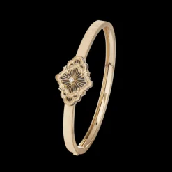 Buccellati OPERA TULLE YELLOW GOLD BRACELET WITH ONYX AND CENTRAL DIAMOND