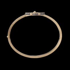 Buccellati OPERA TULLE YELLOW GOLD BRACELET WITH ONYX AND CENTRAL DIAMOND
