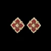 Buccellati OPERA TULLE YELLOW GOLD BUTTON EARRINGS