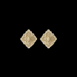 Buccellati OPERA TULLE YELLOW GOLD EARRINGS WITH MOTHER OF PEARL