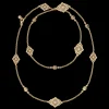 Buccellati OPERA TULLE YELLOW GOLD NECKLACE WITH MOTHER OF PEARL