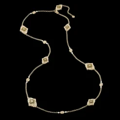 Buccellati OPERA TULLE YELLOW GOLD NECKLACE WITH MOTHER OF PEARL