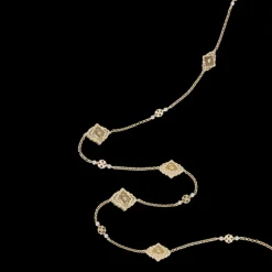 Buccellati OPERA TULLE YELLOW GOLD NECKLACE WITH MOTHER OF PEARL