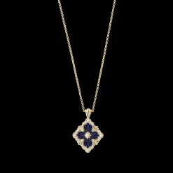 Buccellati OPERA TULLE YELLOW GOLD PENDANT WITH DIAMONDS