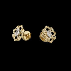 Buccellati OPERA YELLOW AND WHITE GOLD EARRINGS