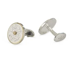 Buccellati ORNATINO SILVER AND GOLD CUFFLINKS