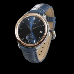 Buccellati ORNATINO WHITE AND PINK GOLD LEATHER WATCH