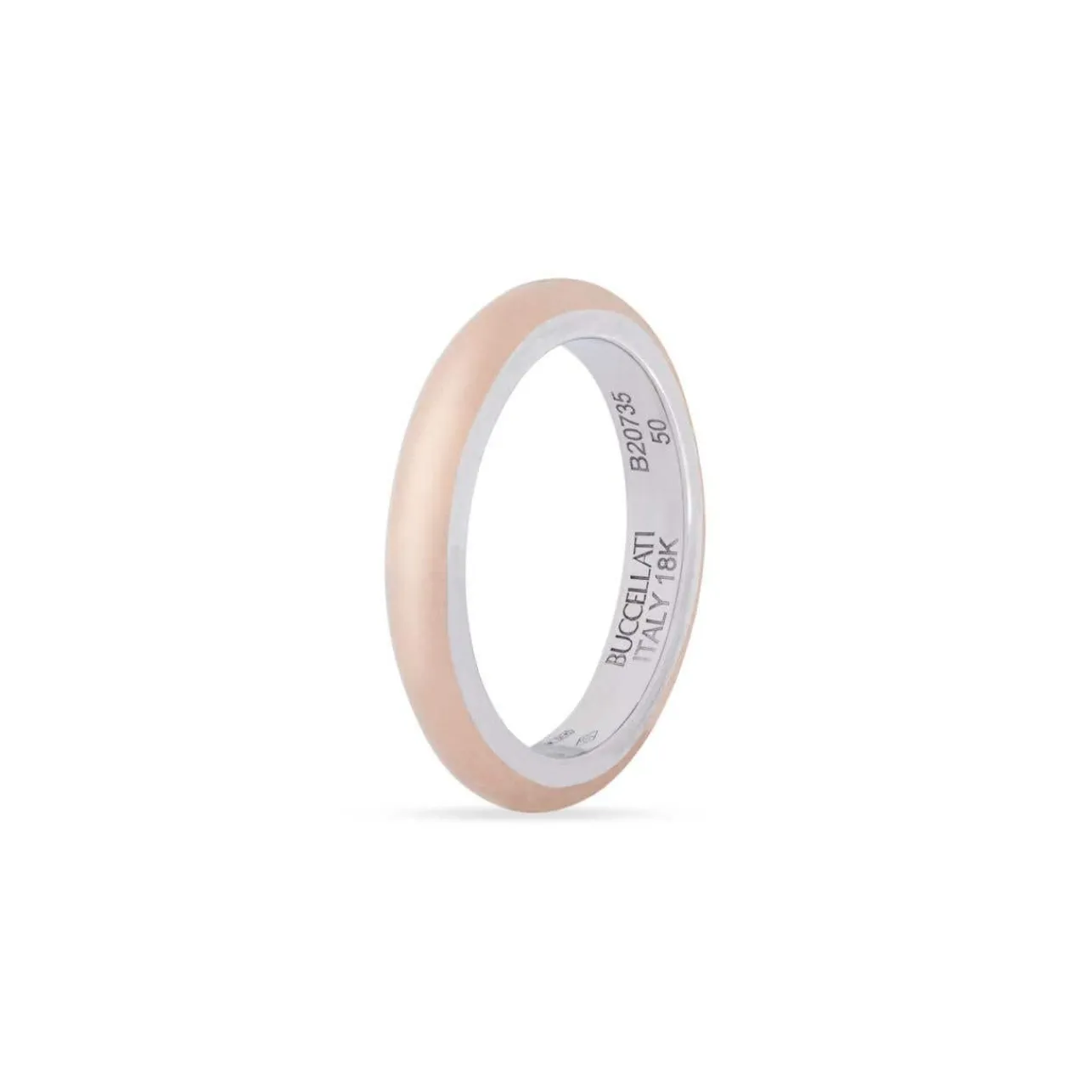 Buccellati PINK AND WHITE GOLD ETERNELLE WEDDING RING