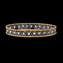 Buccellati RAMAGE BRACELET IN WHITE AND YELLOW GOLD WITH DIAMONDS