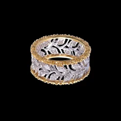 Buccellati RAMAGE WHITE AND YELLOW GOLD ETERNELLE WITH DIAMONDS