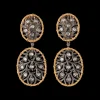 Buccellati RAMAGE WHITE AND YELLOW GOLD SET PENDANT EARRINGS