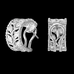 Buccellati RAMAGE WHITE GOLD EARRINGS WITH DIAMONDS