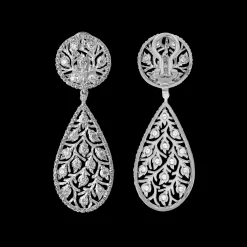 Buccellati RAMAGE WHITE GOLD PENDANT EARRINGS