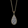 Buccellati RAMAGE YELLOW AND WHITE GOLD DROP-SHAPED PENDANT