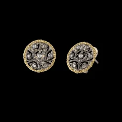 Buccellati RAMAGE YELLOW AND WHITE GOLD EARRINGS