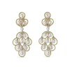 Buccellati RETE CON PERLE YELLOW AND WHITE GOLD EARRINGS