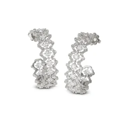 Buccellati ROMBI EARRINGS IN WHITE GOLD WITH DIAMONDS