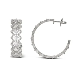 Buccellati ROMBI EARRINGS IN WHITE GOLD WITH DIAMONDS