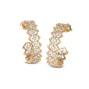 Buccellati ROMBI EARRINGS IN YELLOW AND WHITE GOLD WITH DIAMONDS