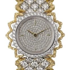 Buccellati ROMBI WHITE AND YELLOW GOLD WATCH