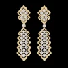 Buccellati ROMBI WHITE AND YELLOW GOLD SET EARRINGS WITH DIAMONDS