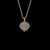 Buccellati ROMBI WHITE AND YELLOW GOLD PENDANT