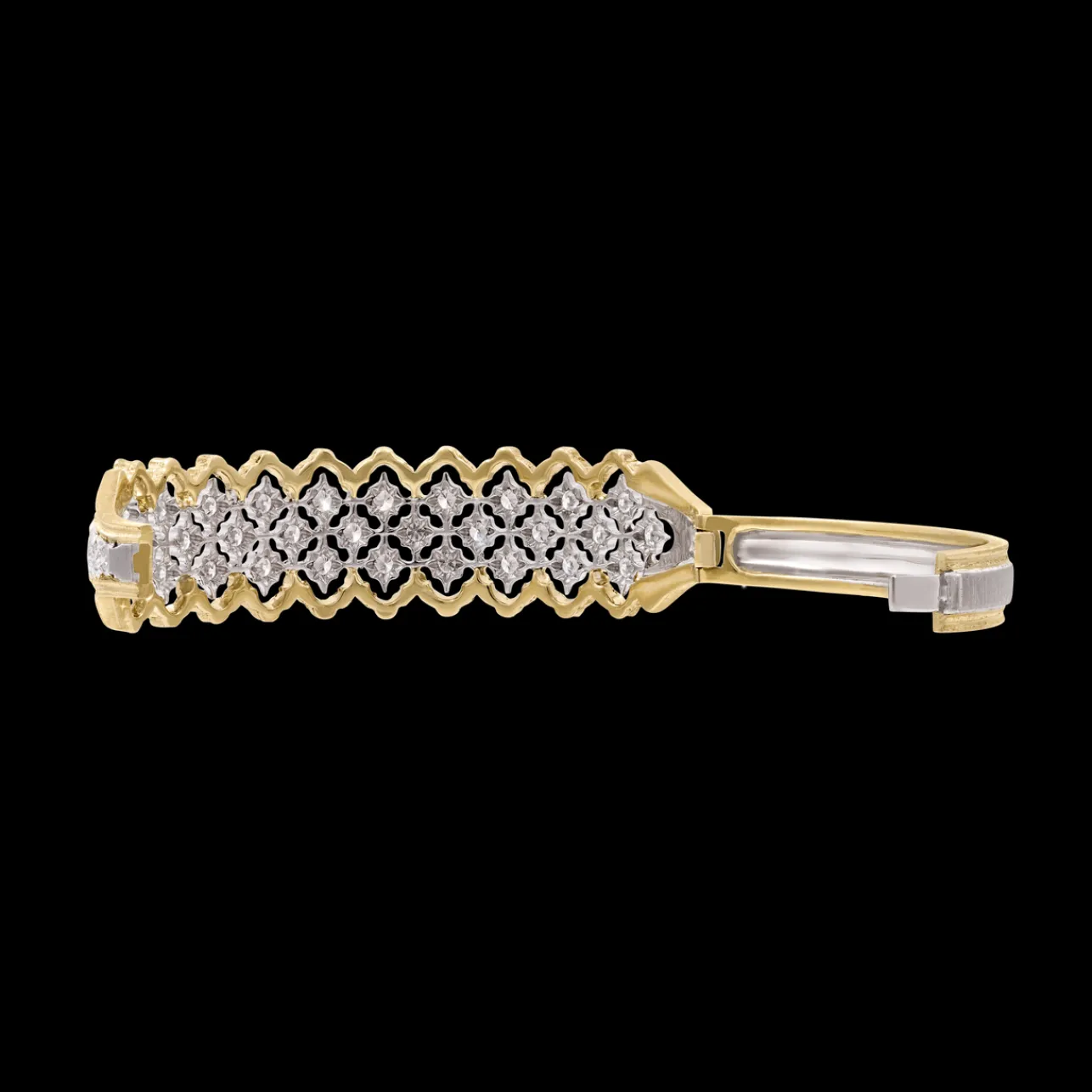Buccellati ROMBI YELLOW AND WHITE GOLD BRACELET