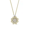 Buccellati ROMBI YELLOW AND WHITE GOLD SET PENDANT WITH DIAMONDS