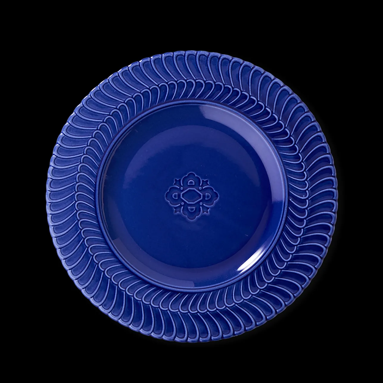 Buccellati ROUCHE COBALT BLUE PORCELAIN DESSERT PLATE