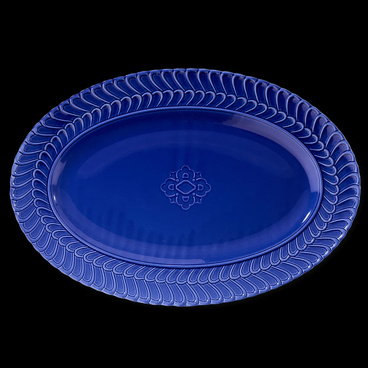 Buccellati ROUCHE COBALT BLUE PORCELAIN SERVING PLATE