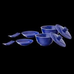Buccellati ROUCHE COBALT BLUE PORCELAIN ASIA SET