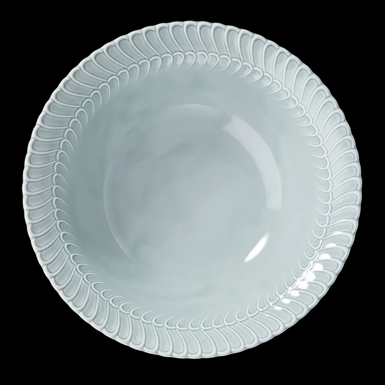 Buccellati ROUCHE TANG GREEN PORCELAIN DEEP PLATE