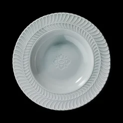 Buccellati ROUCHE TANG GREEN PORCELAIN SOUP PLATE