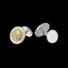 Buccellati SILVER AND YELLOW GOLD CUFFLINKS