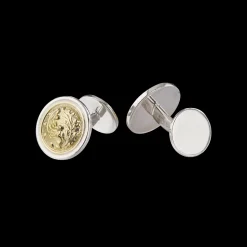 Buccellati SILVER AND YELLOW GOLD CUFFLINKS