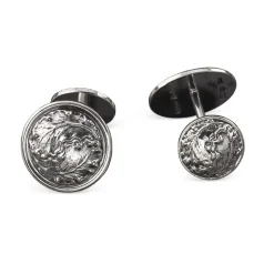 Buccellati SILVER OAK LEAF CUFFLINKS