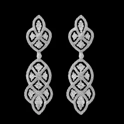 Buccellati ÉTOILÉE WHITE GOLD EARRINGS WITH THREE GOLD THREADS