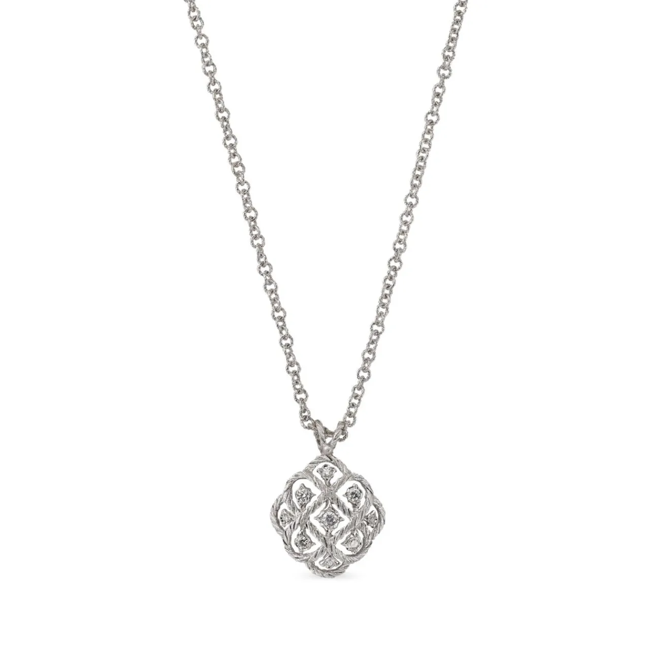 Buccellati ÉTOILÉE WHITE GOLD PENDANT WITH DIAMONDS
