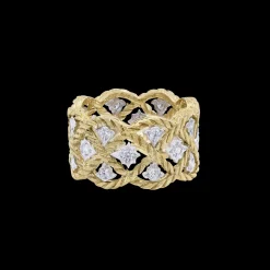 Buccellati ÉTOILÉE YELLOW AND WHITE GOLD ETERNELLE RING WITH DIAMONDS
