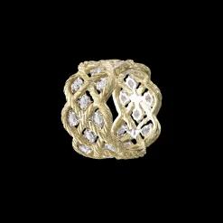 Buccellati ÉTOILÉE YELLOW AND WHITE GOLD ETERNELLE RING WITH DIAMONDS