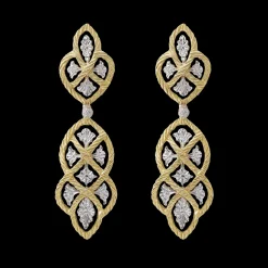 Buccellati ÉTOILÉE YELLOW AND WHITE GOLD EARRINGS
