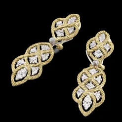 Buccellati ÉTOILÉE YELLOW AND WHITE GOLD EARRINGS