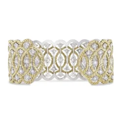 Buccellati ÉTOILÉE YELLOW AND WHITE GOLD BRACELET WITH DIAMONDS